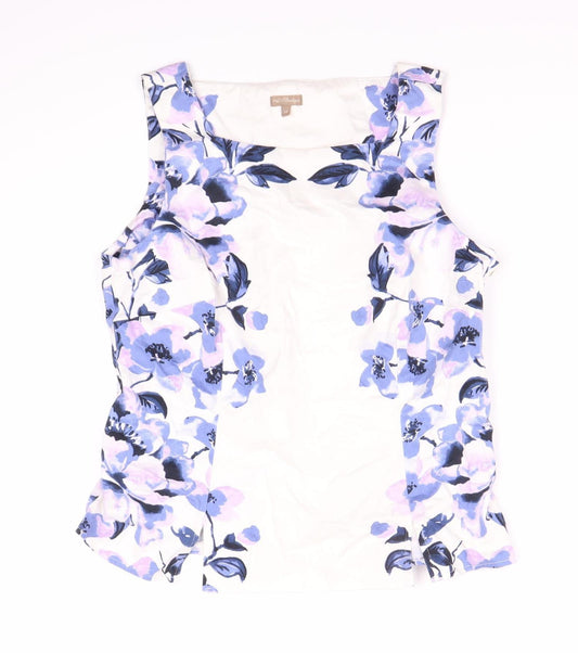 MCCo Women's Floral Sleeveless Blouse, Size 12 Multicoloured