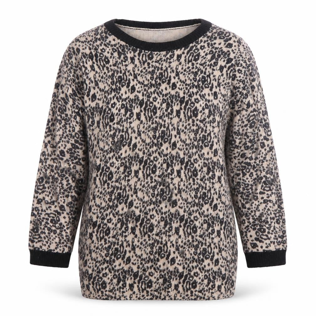 Topshop Women's Multicoloured Animal Print Pullover Jumper Size 10