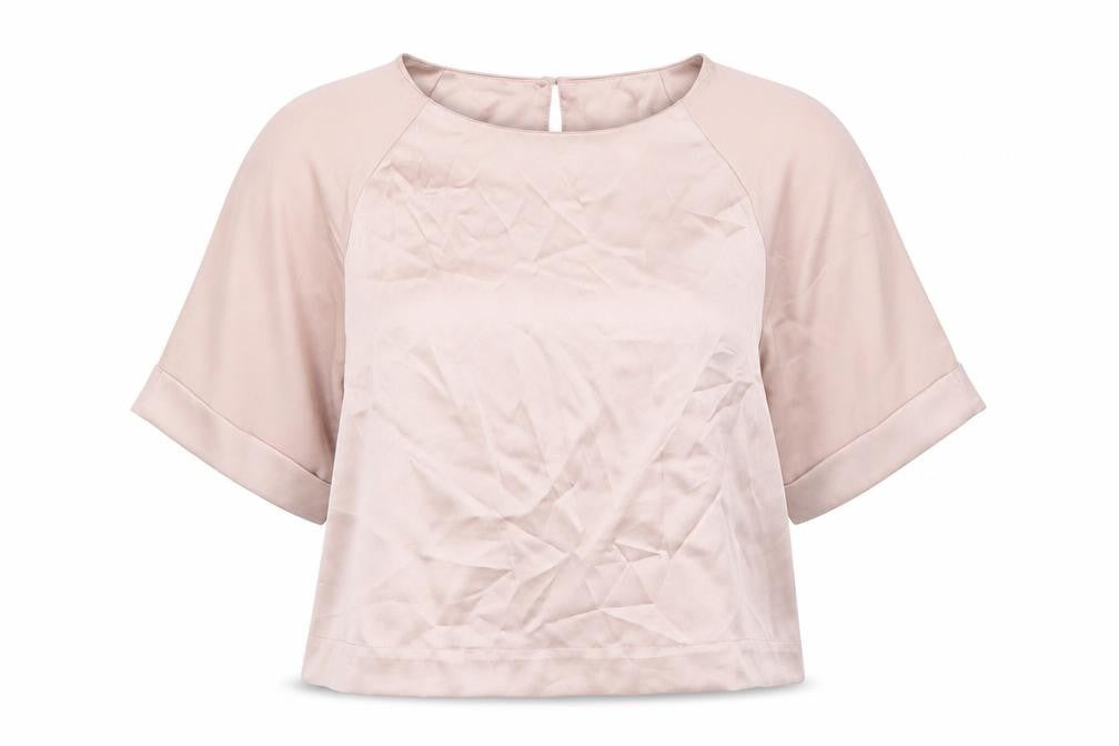 Topshop Women's Beige Basic Blouse Size 10