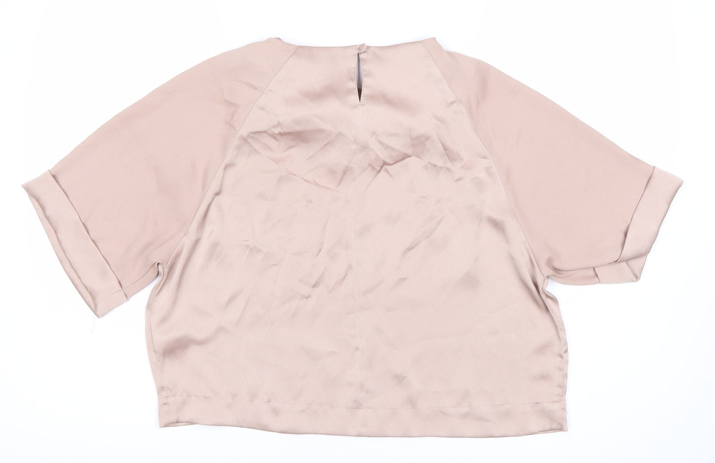 Topshop Women's Beige Basic Blouse Size 10