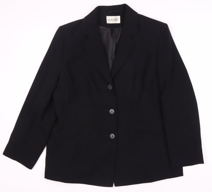 Eastex Women's Black Suit Jacket, Size 14, Elegant Wear