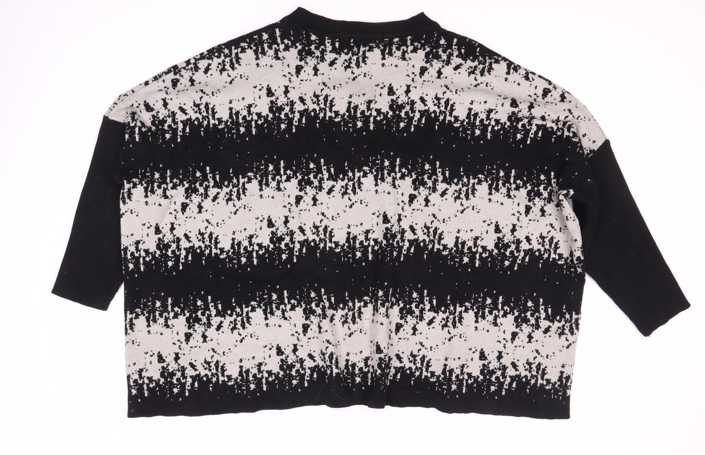 QED London Women's Multicoloured V-Neck Pullover Jumper