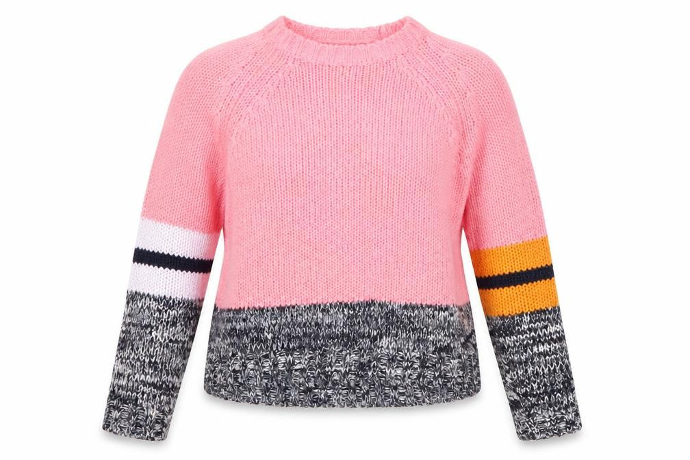 DED London Women's Pink Chunky-Knit Jumper S