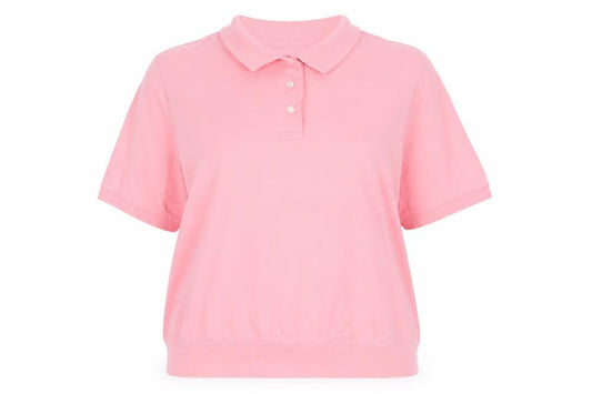 Lands' End Women's Pink Polo Shirt XL Casual