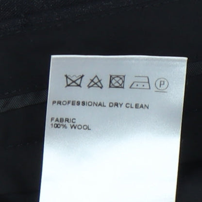 Marks & Spencer Men's Black Wool Dress Pants 36 Regular