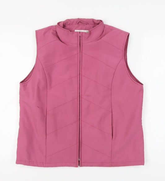 EWM Women's Pink Sleeveless Waistcoat Medium