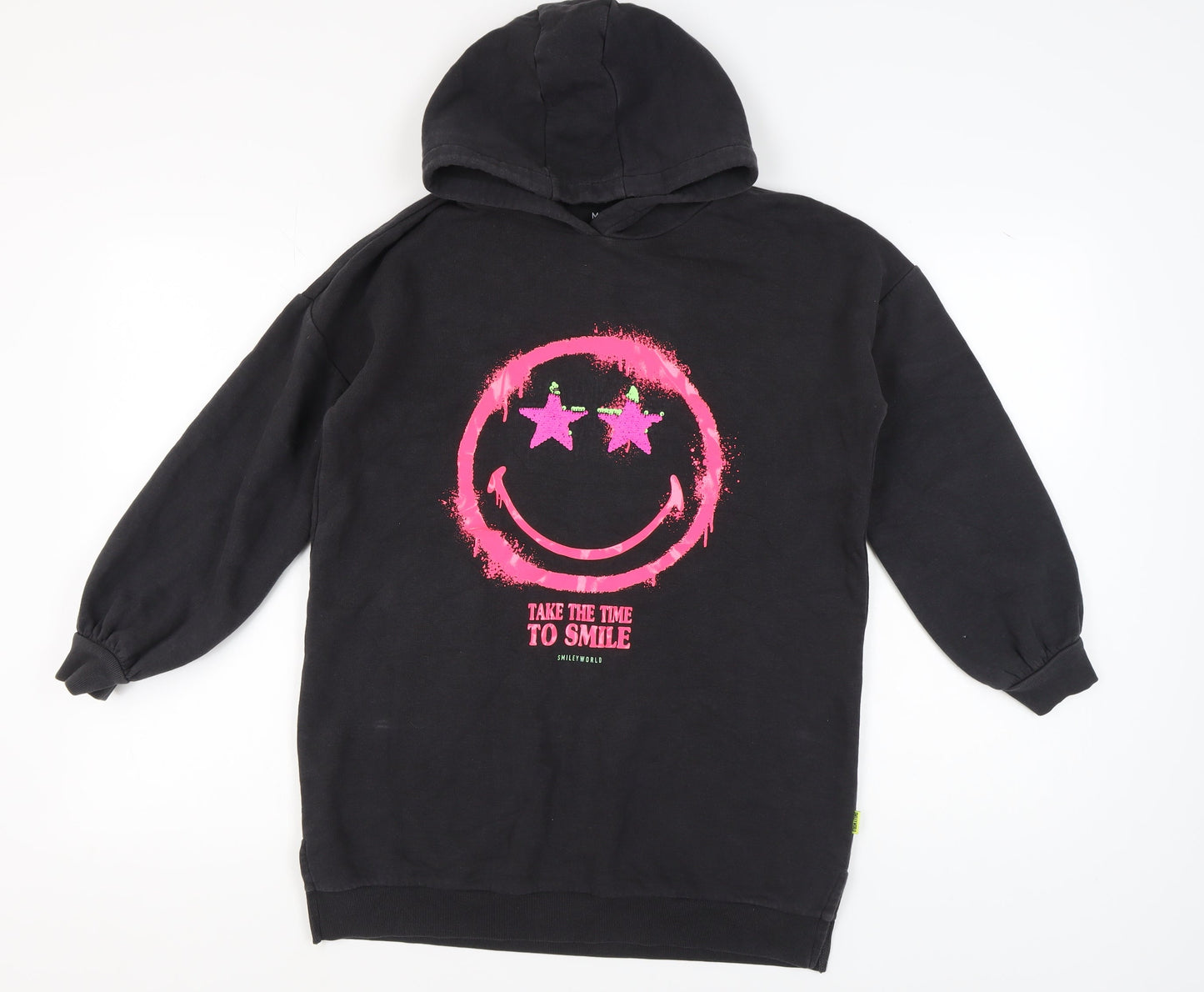 Marks and Spencer Girls Black Pullover Hoodie, 12-13 Years