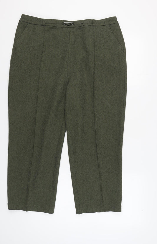 Honor Millburn Womens Green Trousers Size 20