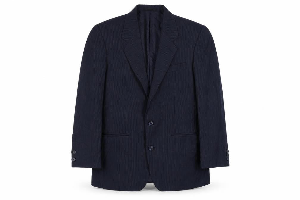 C&A Men's Blue Striped Short Blazer - 38 Regular Fit