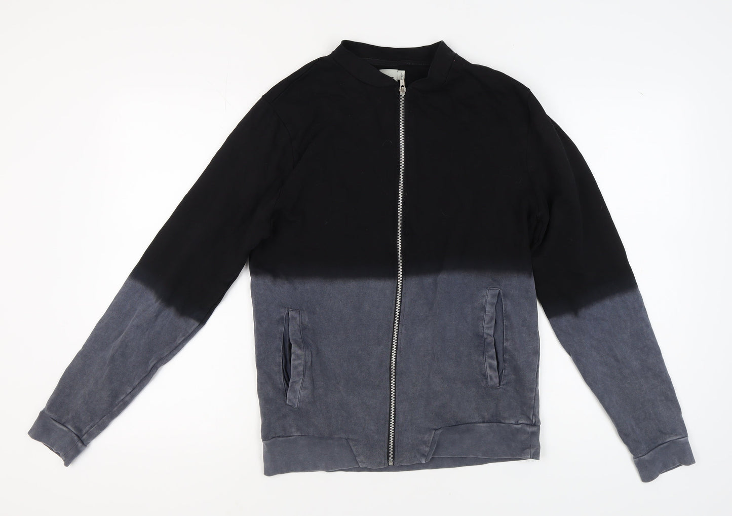 ASOS Men's Black/Grey Full Zip Sweatshirt, S