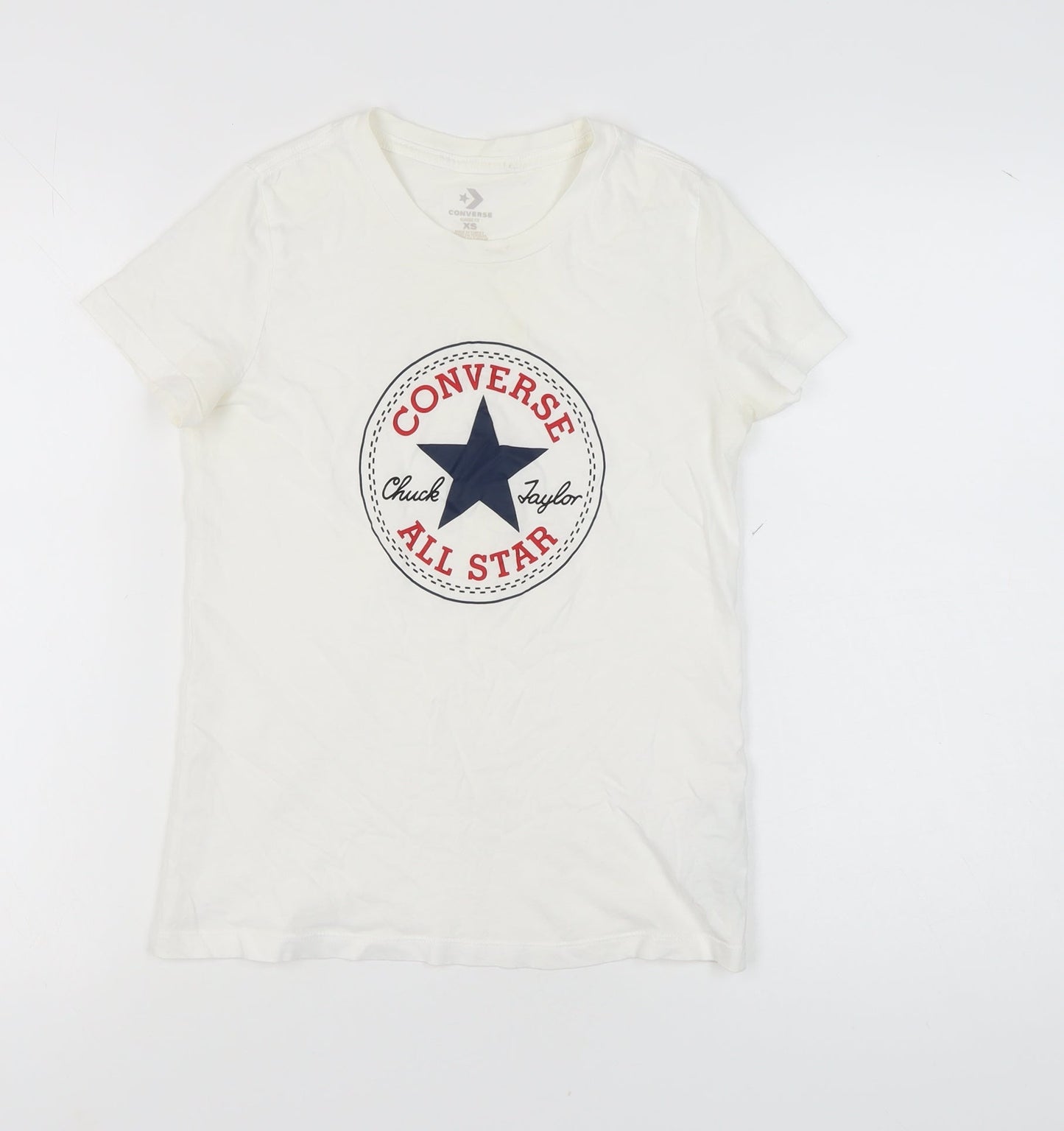 Converse Unisex White XS T-Shirt Classic Fit