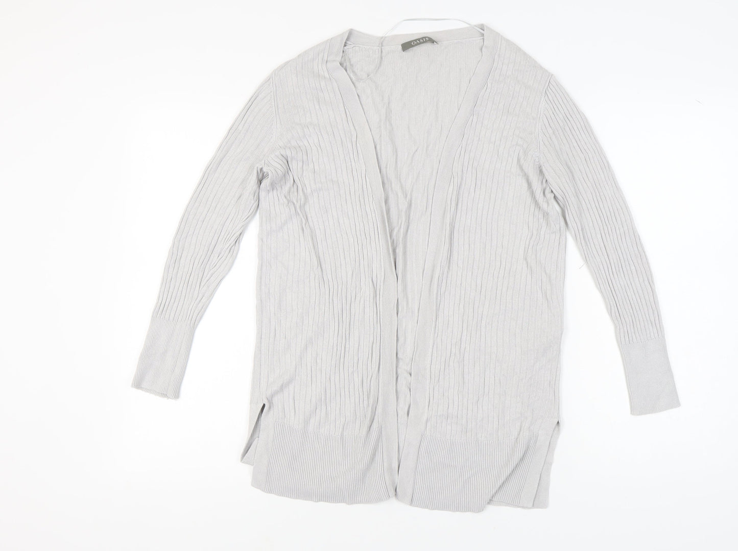 Oasis Women's Grey Cardigan Small V-Neck