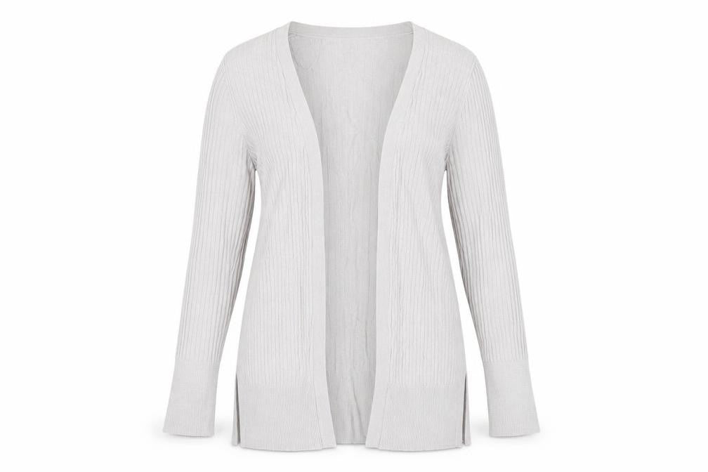 Oasis Women's Grey Cardigan Small V-Neck