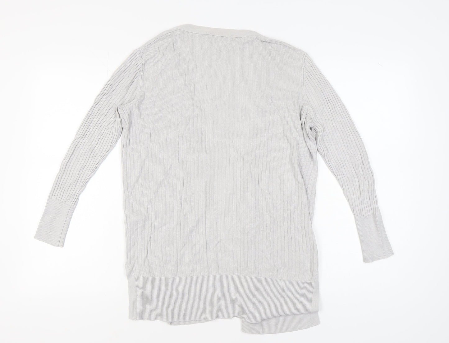 Oasis Women's Grey Cardigan Small V-Neck