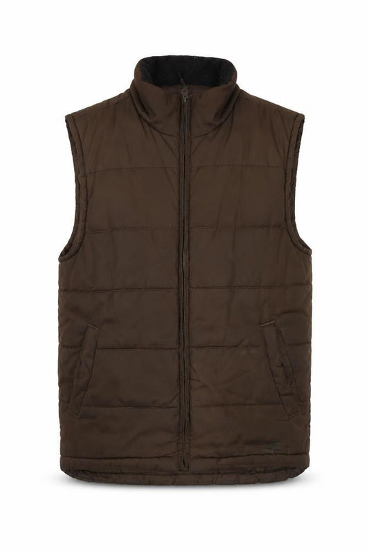 NordicTrack Men's Brown Puffer Waistcoat S - Winter Essential
