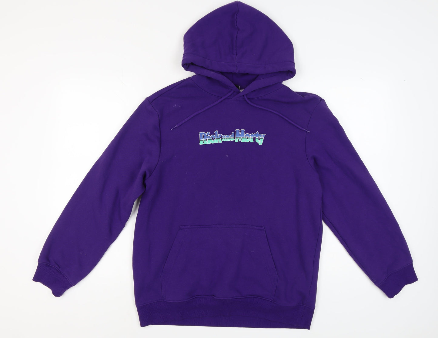 H&M Rick and Morty Purple Hoodie M Unisex