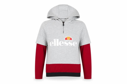 Ellesse Women's Grey Red Hoodie Size 6