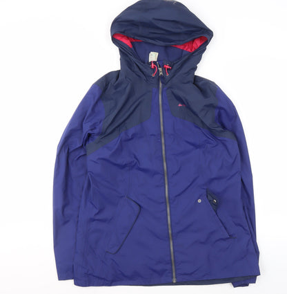 Additional front view of Decathlon unisex blue windbreaker jacket m