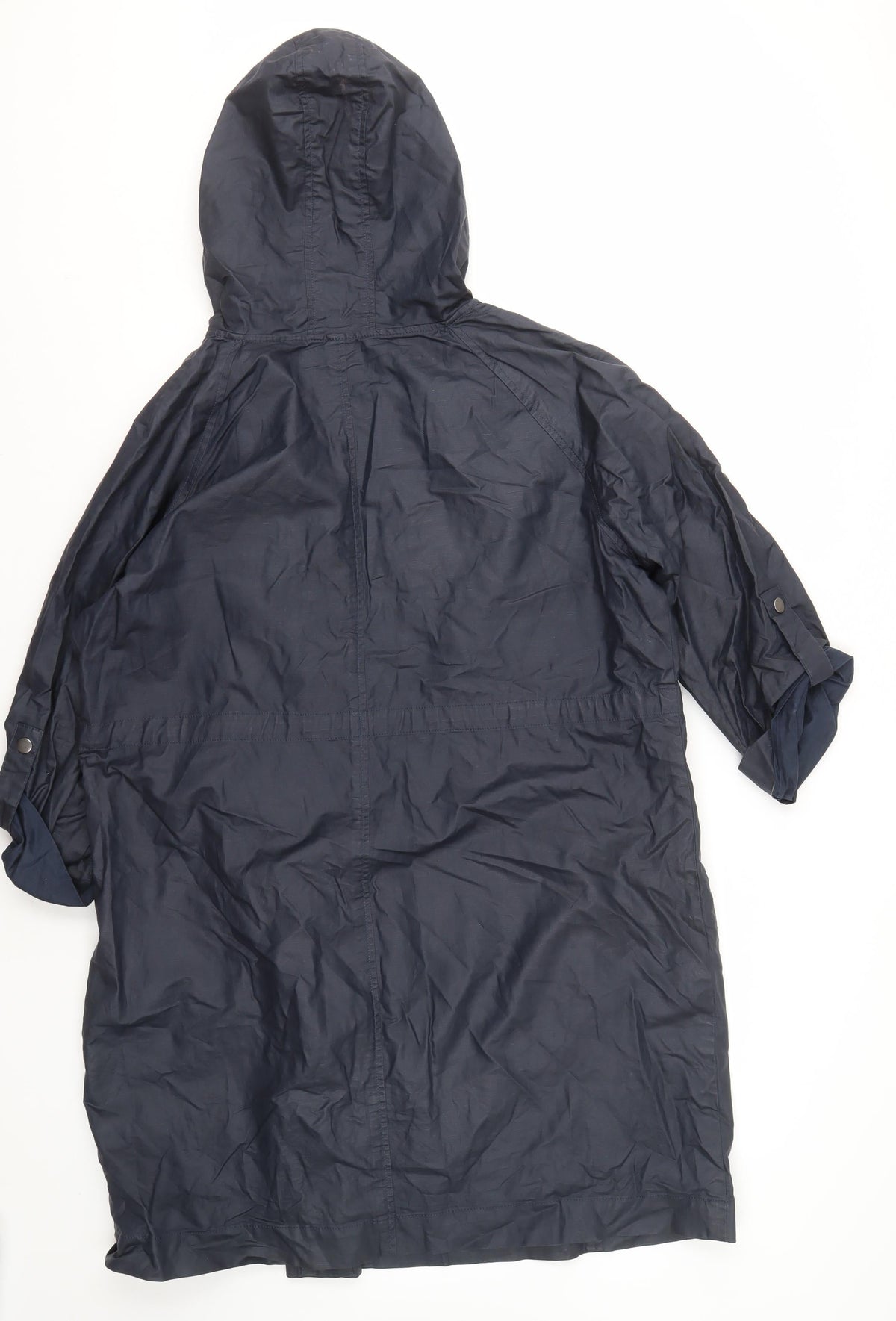 Marks & Spencer Women's Hooded Blue Jacket L