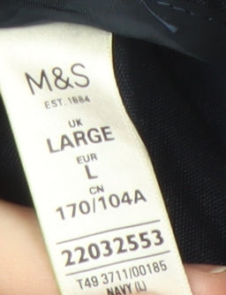 Marks & Spencer Women's Hooded Blue Jacket L