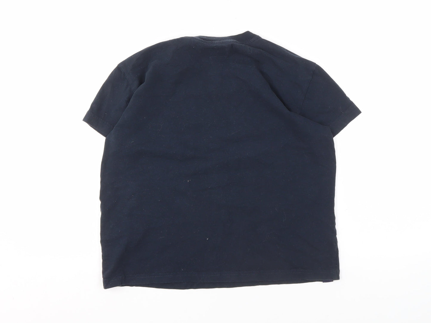 Superdry Unisex Blue T-Shirt, Size 12, Casual Crew Neck