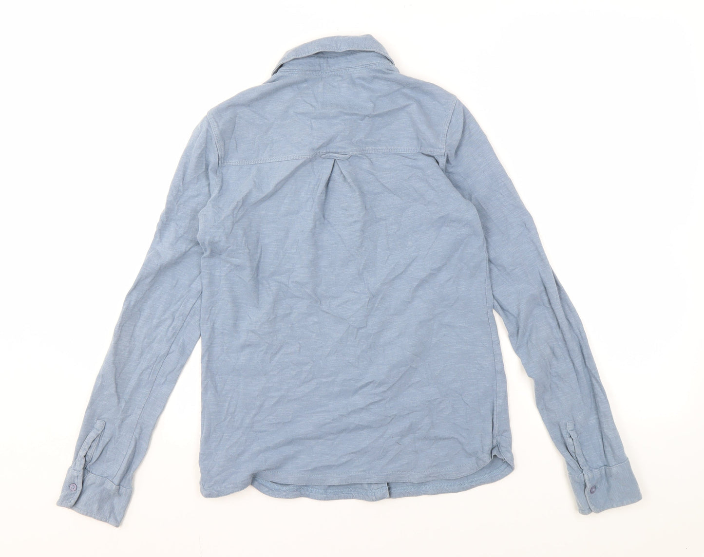 Fat Face Women's Blue Button-Up Shirt Size 6