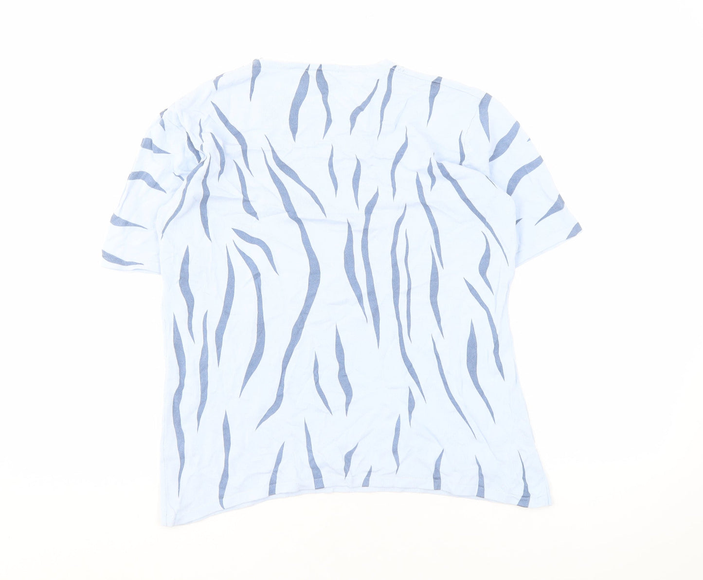 Roman Originals Women's Blue Animal Print T-Shirt M/L