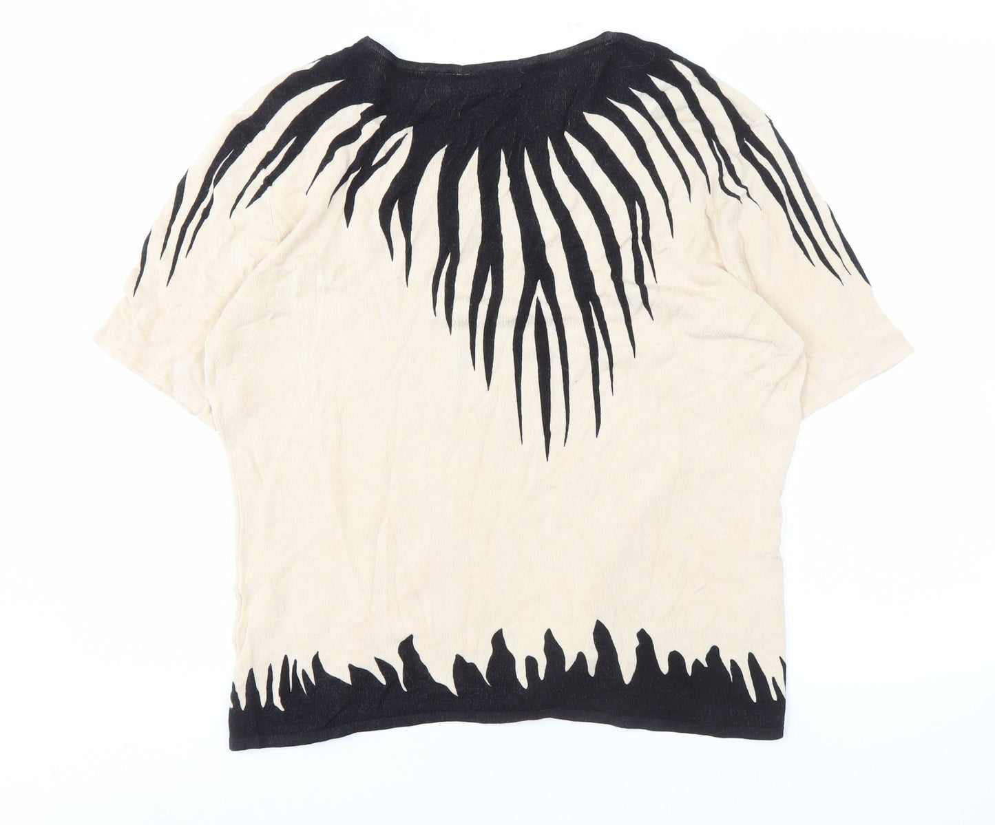 Roman Originals Women's Black Beige Medium Top