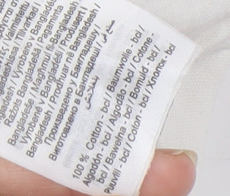 Close-up detail of Only Women's White Animal Print T-Shirt, size S
