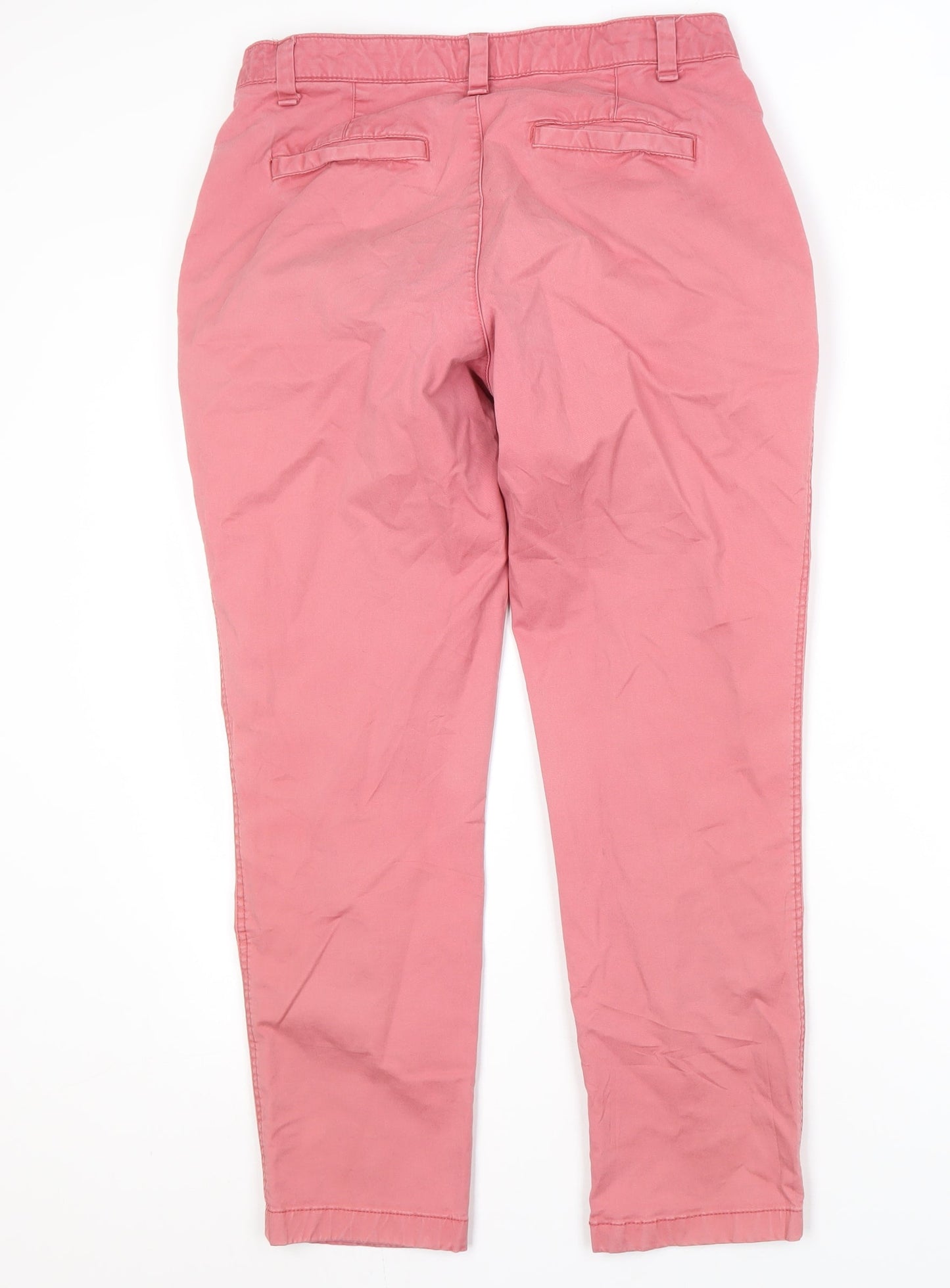 Gap Women's Pink Chino Trousers, Size M, Relaxed Fit