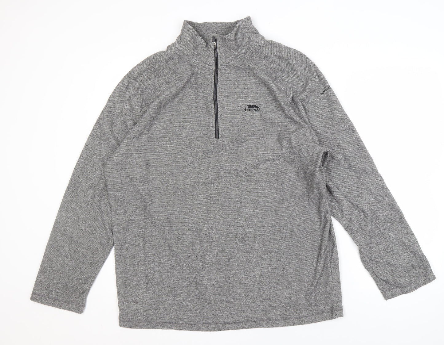 Trespass Men's Grey 2XL 1/2 Zip Sweatshirt