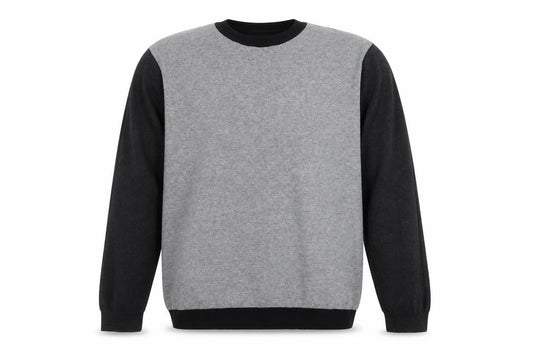 Front view of Red Herring Men's Grey Crew Neck jumper M