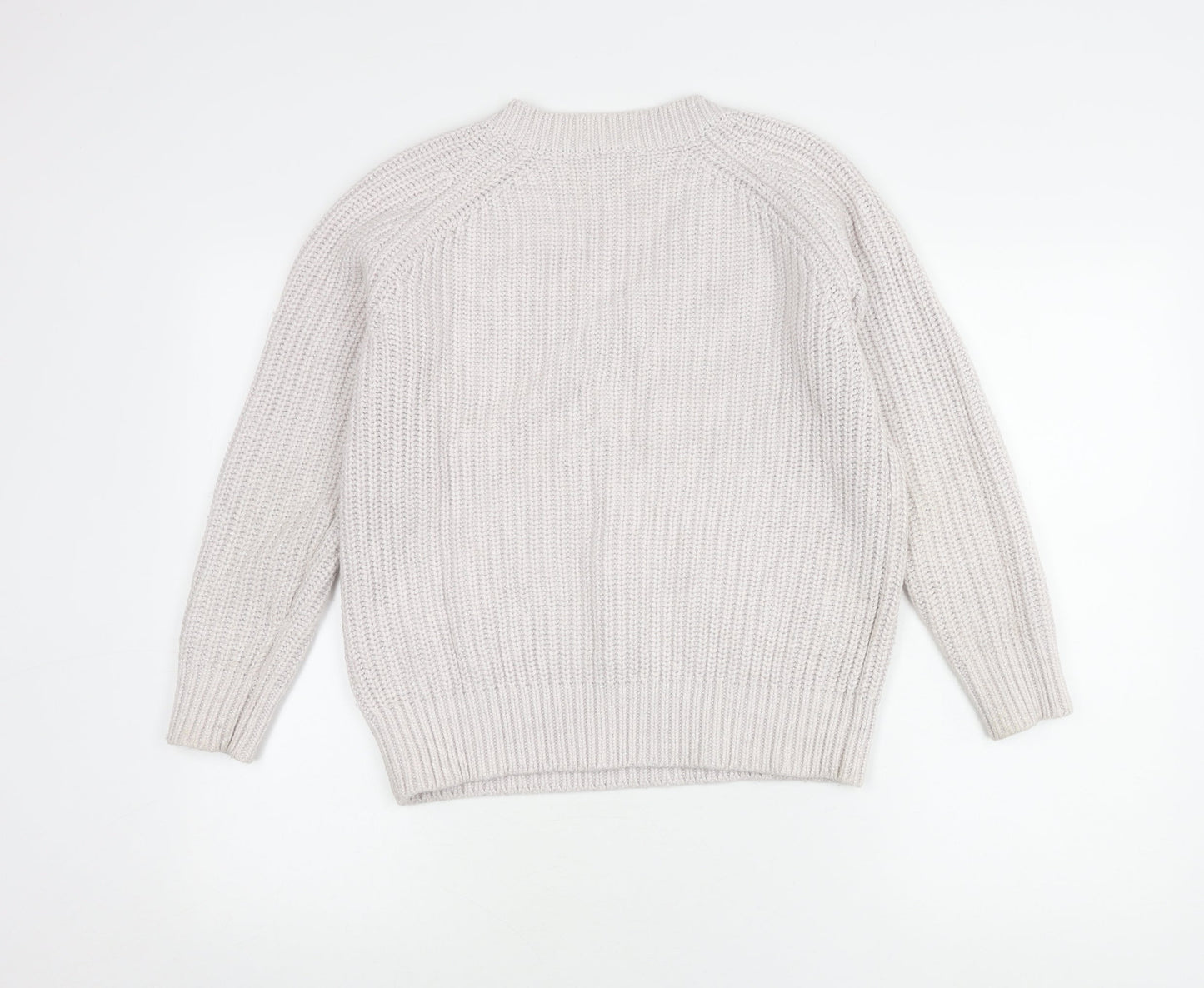 Reiss Women's Ivory V-Neck Pullover Jumper XS