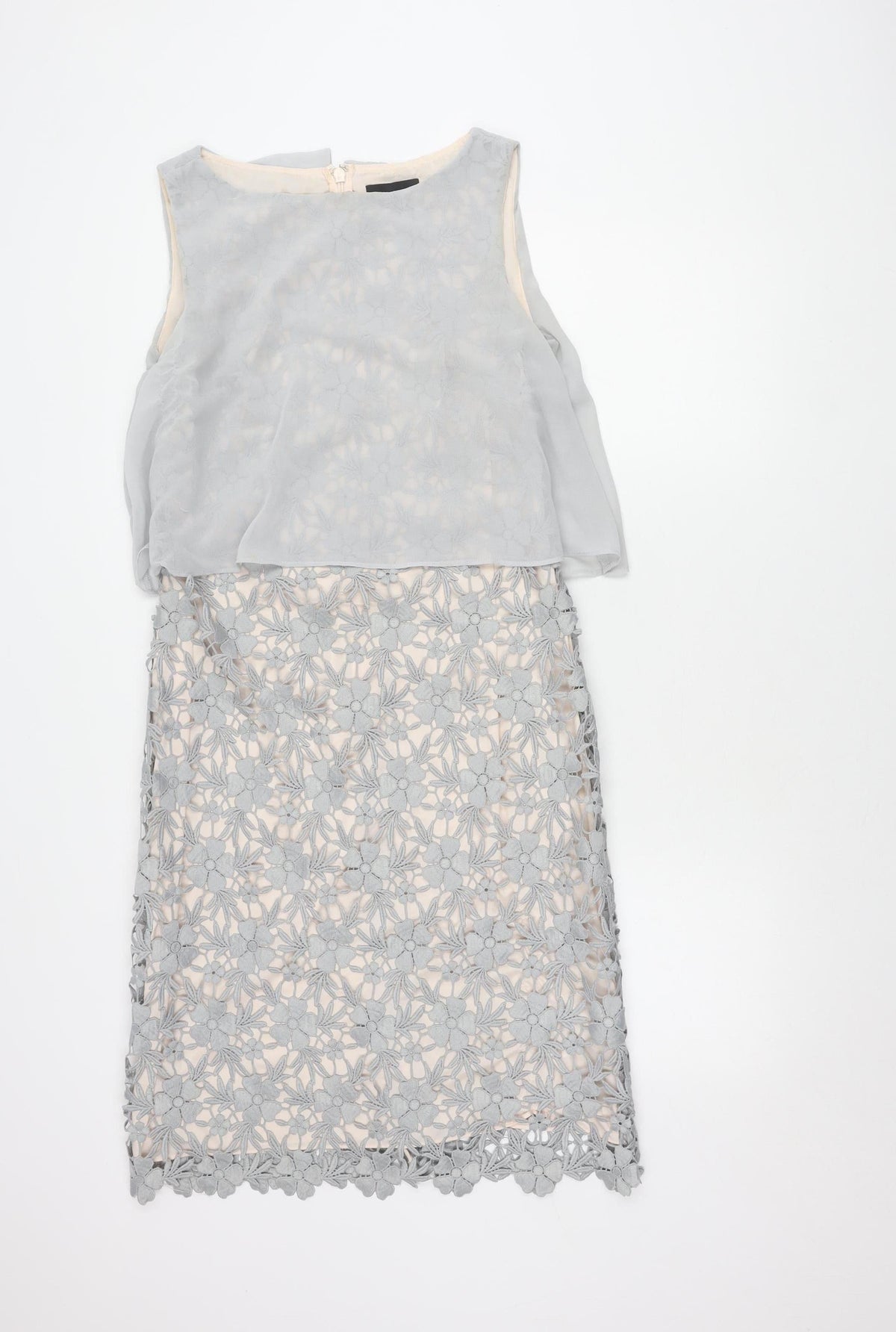Phase Eight Women's Grey Floral UK 12 Dress