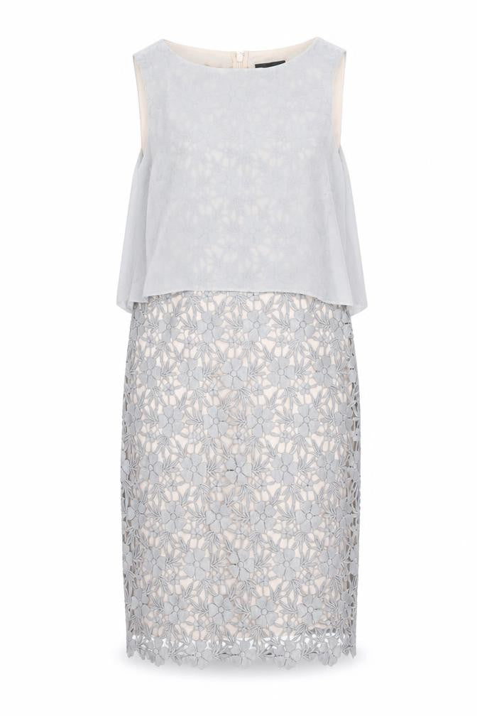 Phase Eight Women's Grey Floral UK 12 Dress