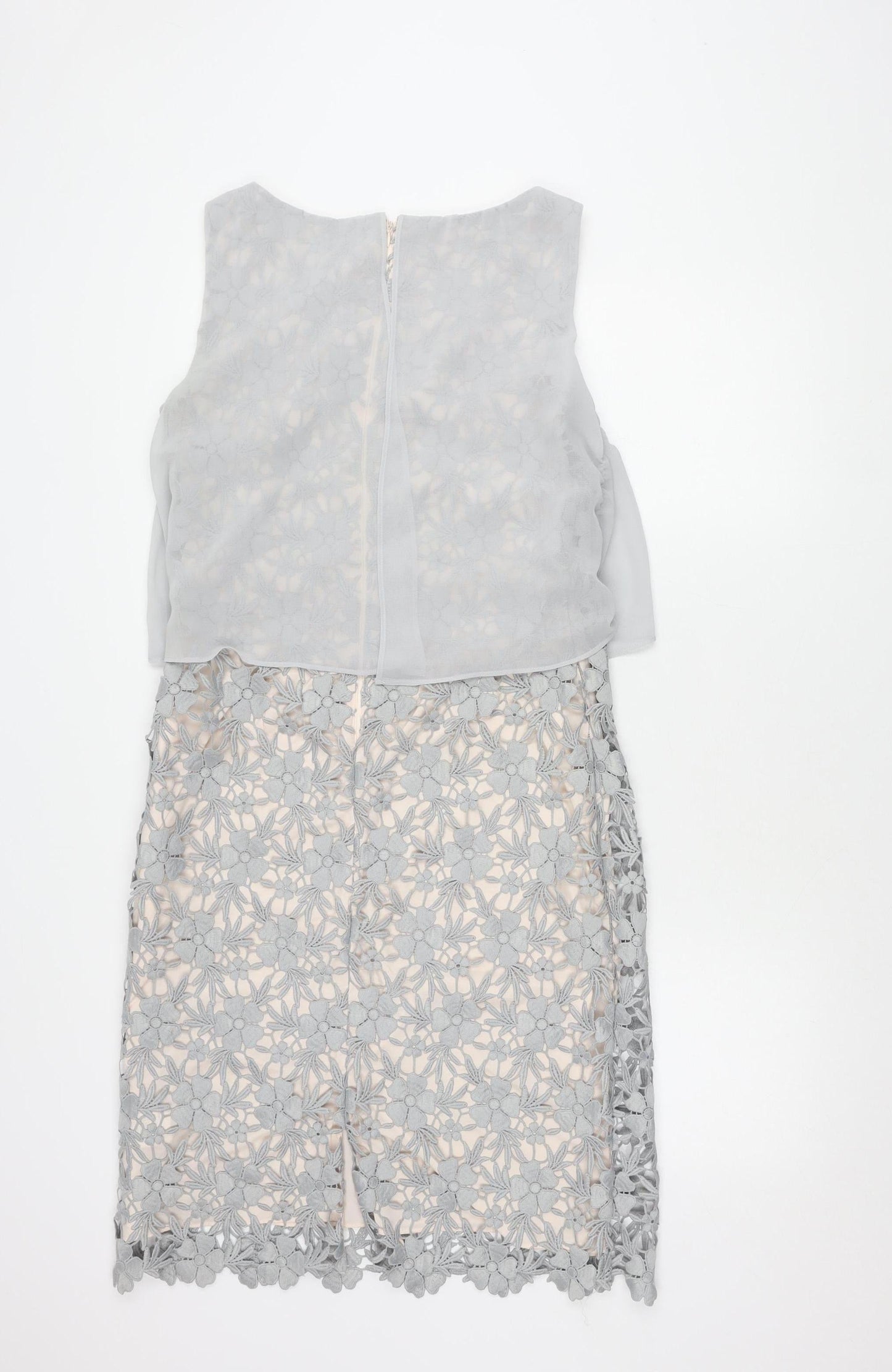 Phase Eight Women's Grey Floral UK 12 Dress