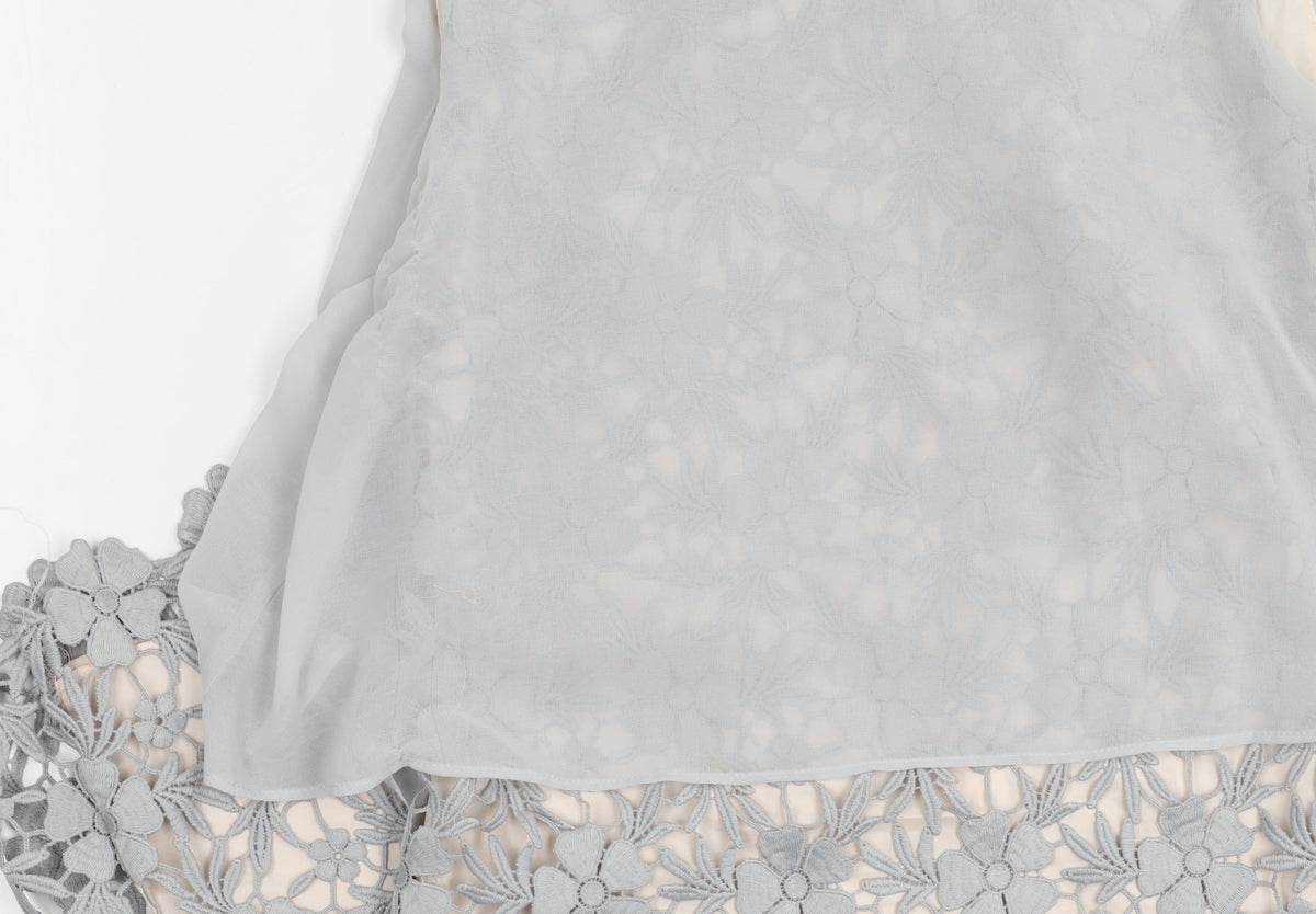Phase Eight Women's Grey Floral UK 12 Dress
