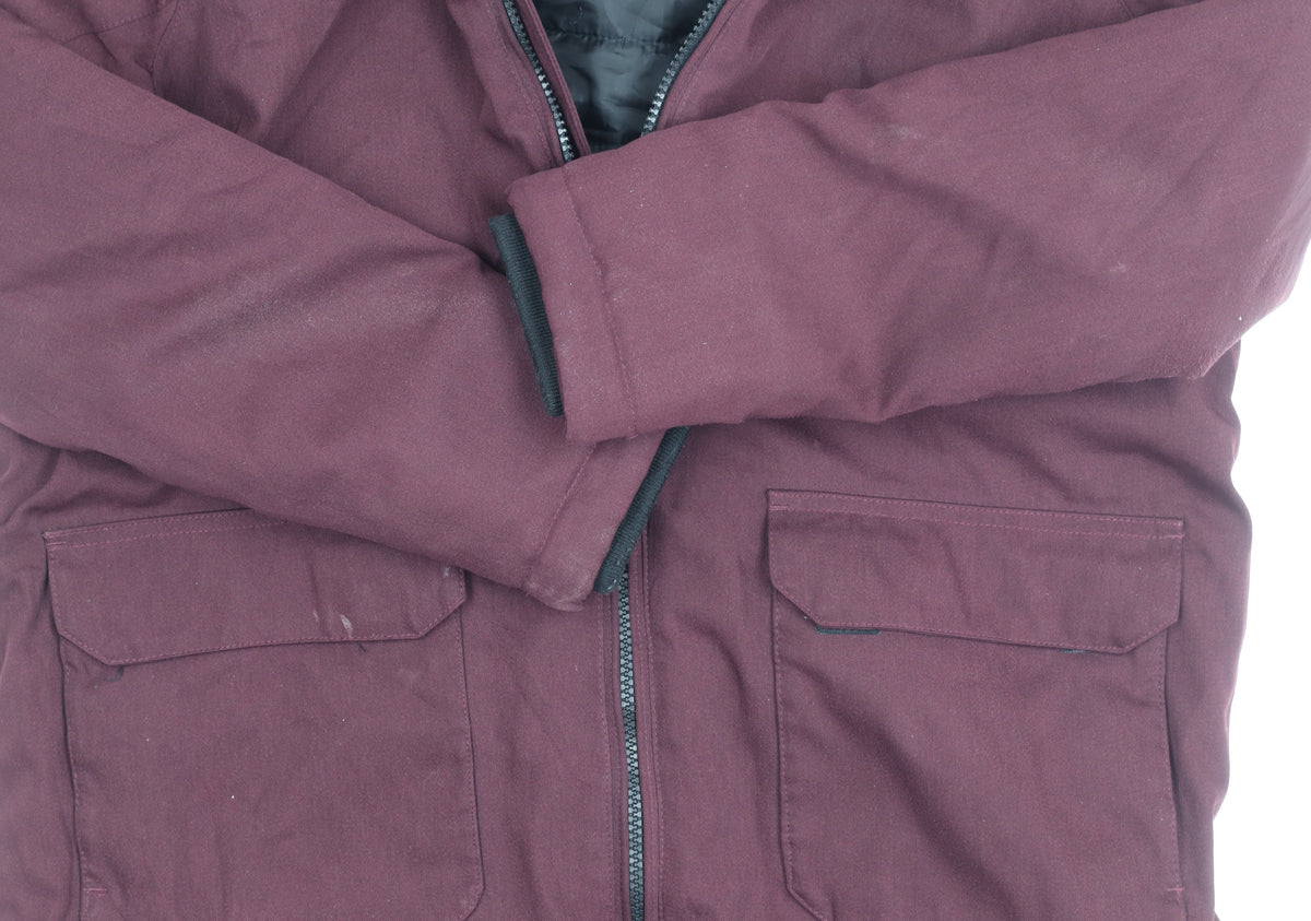 TOG24 Boys Red Parka Jacket, Size 164, Winter Ready