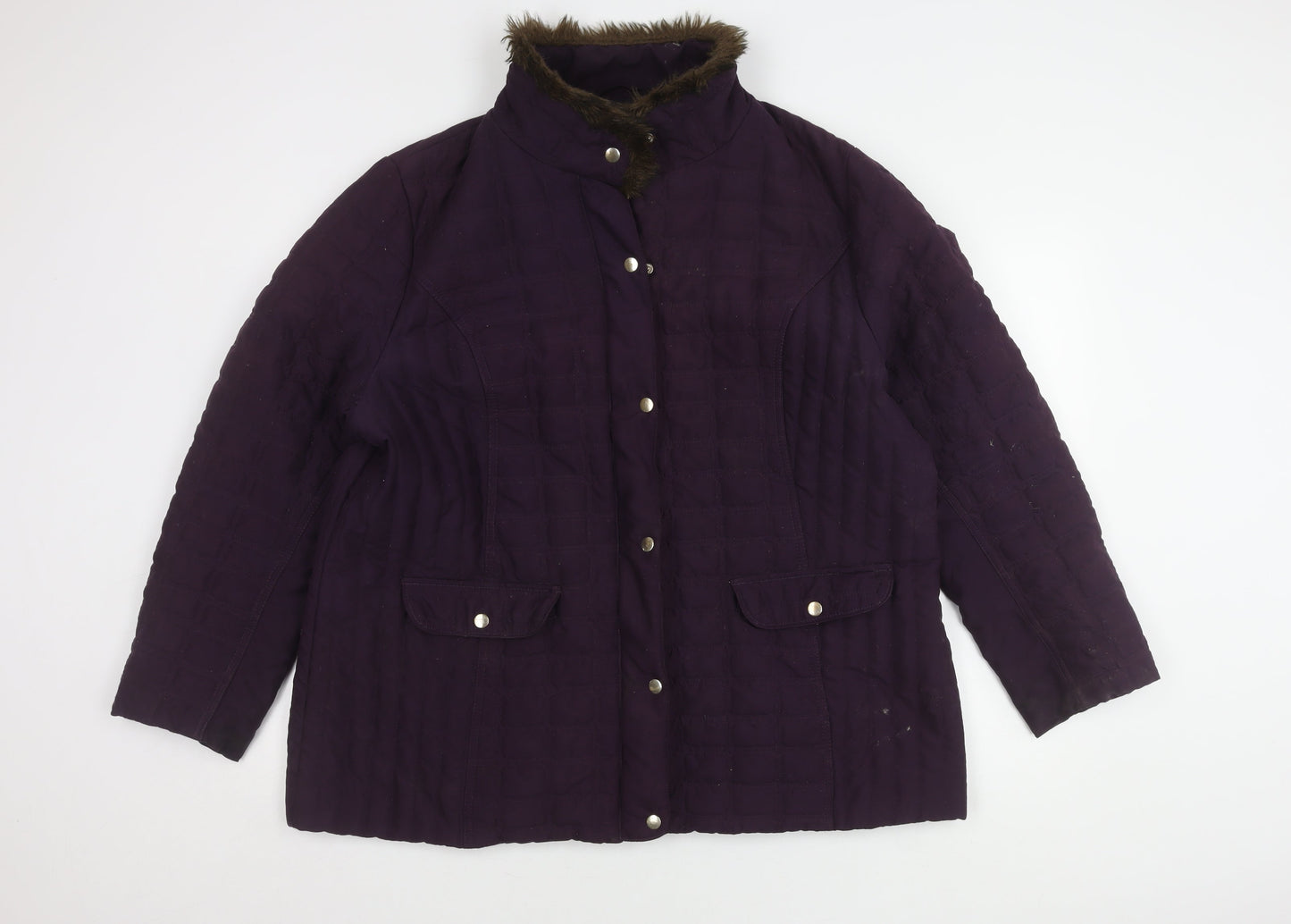 Isle Women's Purple Quilted Jacket Size 22