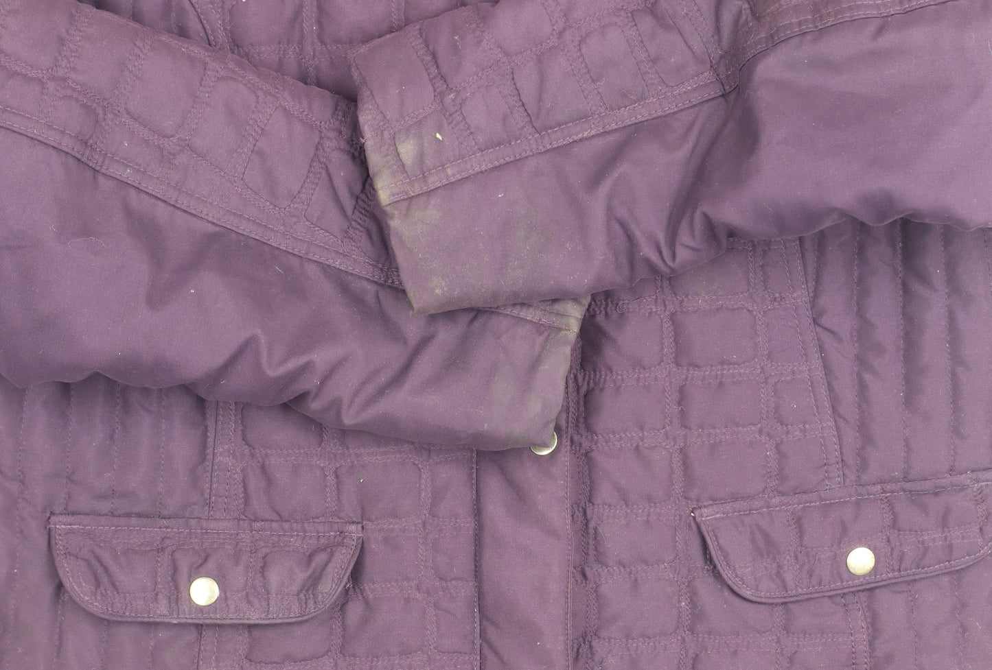 Isle Women's Purple Quilted Jacket Size 22