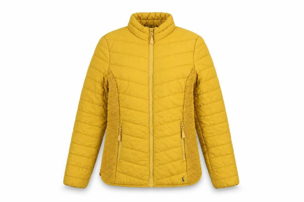 Joules Women's Yellow Puffer Jacket Size 10