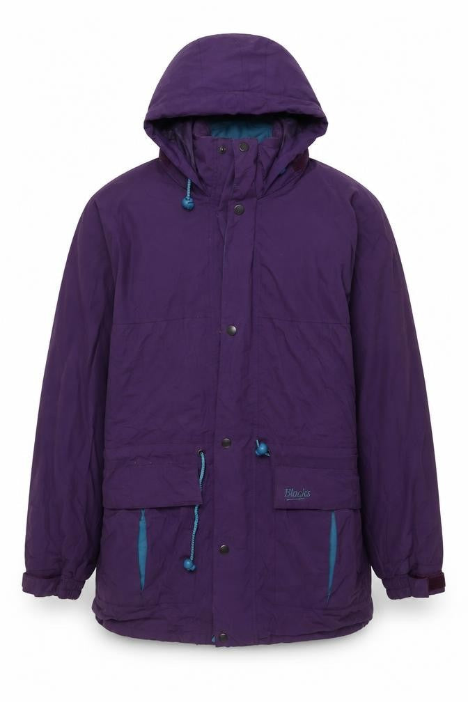 Blacks Womens Purple Hooded Parka Jacket, Outdoor, Autumn/Winter