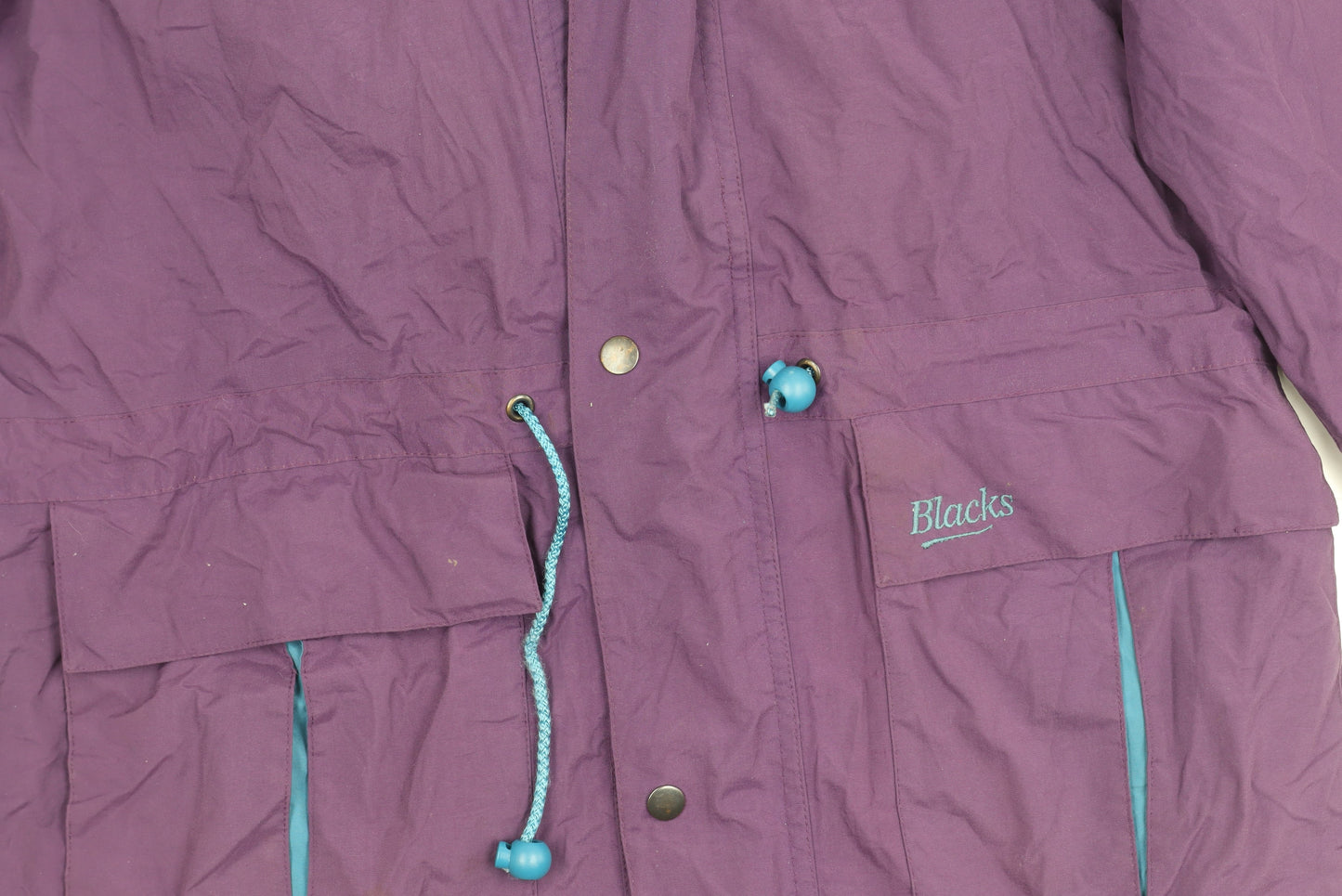 Blacks Men's Purple Hooded Parka Jacket, Outdoor, Autumn/Winter