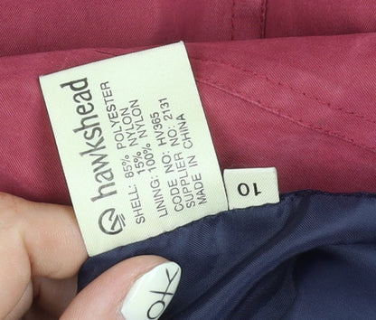 Hawkshead Women's Red Hooded Jacket Size 10