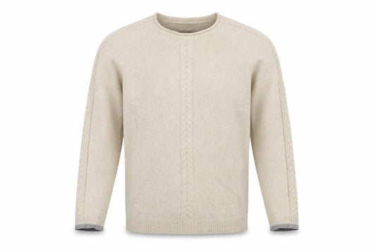 Paul Costelloe Men's Beige Wool Pullover Jumper M
