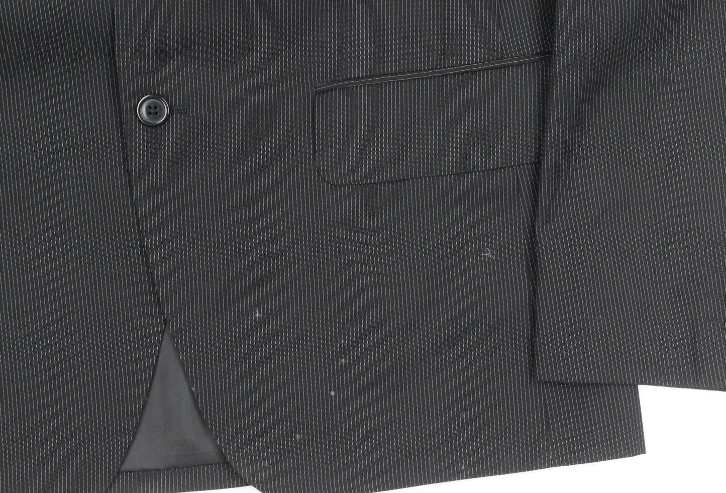 H&M Men's Black Striped Blazer, Size 42R