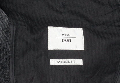 Moss Men's Black Dress Pants 46