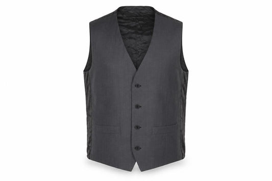 Jasper Conran Men's Grey Waistcoat, Size 40R Wool