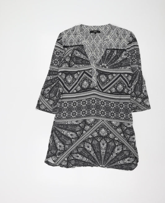 Next Women's Viscose Geometric Top, Size 14
