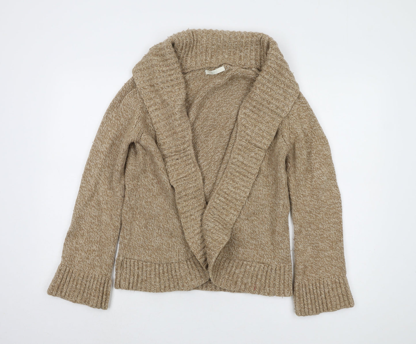 Marks and Spencer Women's Beige Open Front Cardigan Size 16